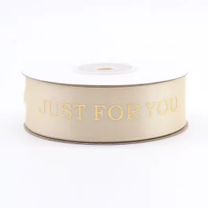 Printing Personalized Ribbon 100% Satin Custom Polyester Grosgrain Ribbon with LOGO