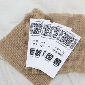 Printing Waterproof Durable Oil Proof Self Adhesive Serial Number Labels Laser Label Sticker QR Code Traceable