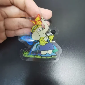 Printing White on Clear Vinyl Stickers on Clear Background Custom Clear Sticker Labels