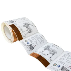 Private Custom Holographic Beer Wine Bottle Labels Adhesive Vinyl Sticker Roll Printing