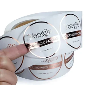 Private Design Product Labels Maker Self Adhesive Vinyl Round Waterproof Sticker Roll Paper Custom Printing logo Label Stickers