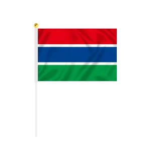 Products Government Agencies Polyester Custom the Gambia Hand Waving Flag