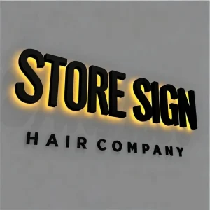 Professional Business Identity Signs Cost Effective Interior 3D LED Illuminated Logo Decoration