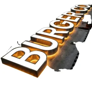 Professional Custom LED Channel Letters Weatherproof Exterior Sign