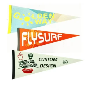 Professional Factory Blank Garden Double Sided Custom Advertising Pennant Flag