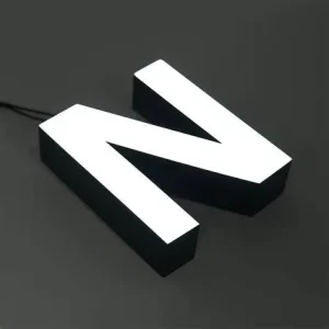 Professional Front Lit Metal Channel Letters Face Lit Channel Letter Without Trim Cap for Outdoor