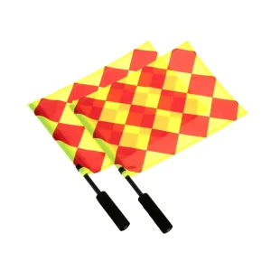 Professional Hot Selling High Quality Customized Design Durable Single Hand Holding Referee Flag for Sport Competition