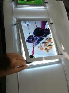 Professional LED Window Display Magnetic Crystal Light Box Single Side and Double Sides