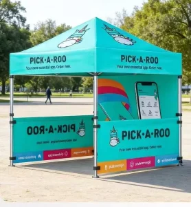 Professional Pop up Advertising Tent with Alloy Poles for Trade Shows and Outdoor Banquets