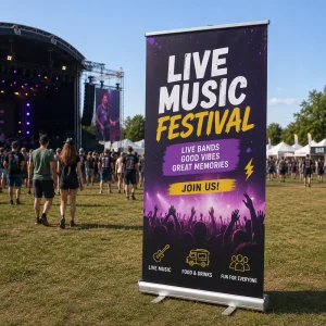 Professional Roll up Banner Display Stand for Advertising Agencies and Marketing Projects