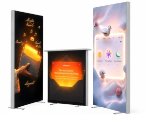 Professional Tool Free Installation Stable Structure Vertical Aluminum Profile SEG LED Light Box 4000 Lumens Power Saving for