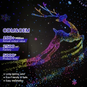 Project Custom Starry Sky Ceiling Light Polyester Fiber PMMA Indoor Café Theme Hotel Remote Control LED Fiber Optic Light
