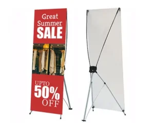 Promotion Adjustable Advertising Display Stand Custom Size X Banner