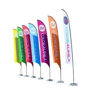 Promotion Custom Flag Class Wall Big Football Flags Outdoor Roadside Banner Custom Beach Flag Flex Banner Stand Outdoor