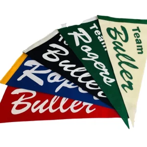Promotion Custom Logo Rectangle Felt Pennant Flag Multiple Sizes Hanging Advertising Blank Rectangle Decoration
