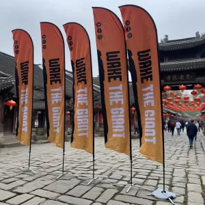 Promotion Feather Flag Custom Beach Flags Custom Advertising Feather Flag For Outdoor Car Advertising Direct Manufacturer