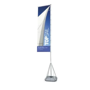 Promotion Flag 5M Telescopic Pole with Water Base