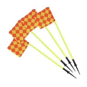 Promotion High Quality Design Logo Raining Field Train Campaign Football Soccer Corner Flag With Slalom Pole