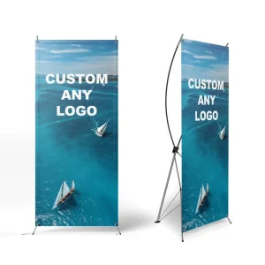 Promotion Product Custom Printed 180x80cm Portable X Banner Stand Retractable Advertising Display for Trade Shows