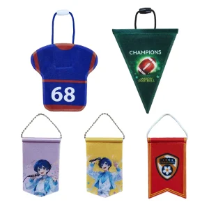 Promotion Triangle Shaped Pennant Custom Mini T Shirt Flags Sports Fan Hanging Decor for Game Day Party