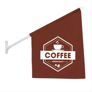Promotion Waterproof Wall Flag Customized Adjustable Flag Pole With Bracket for Custom Wall Flag