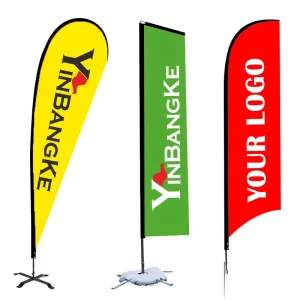 Promotional Advertising Custom Print Flagpole Feather Flag Flying Beach Flag Banner Teardrop Flags Beachflags