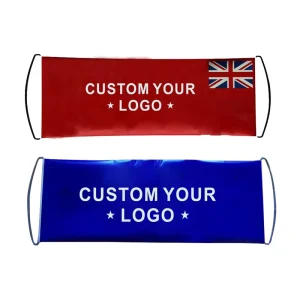 Promotional Advertising Handheld Sport Printed Retractable Hand Held Scroll Banner