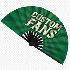 Promotional Big Bamboo Hand Fan 13 Inch Custom Logo Flag for Advertisement Event Giveaway Foldable Clacking Fan