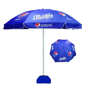 Promotional Custom Logo Waterproof Advertising Outdoor Furniture Sun Beach UV Patio Parasol Umbrella