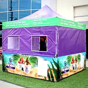 Promotional EZ Up Outdoor Advertising Tent Sun Protected Pop Up Food Mesh Gazebo for Food Booth Outdoor Use
