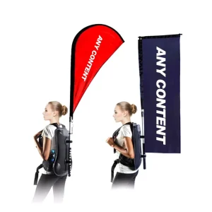 Promotional Fast Shipping Run Walk Advertising Sports Polyester Digital Printed Aluminum Flagpole Outdoor Display Flag Banner