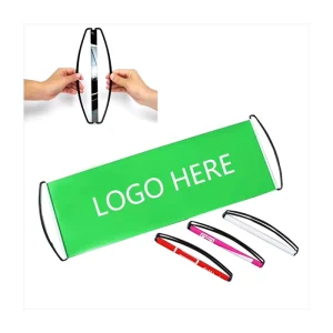 Promotional High Quality Sports Football Fans Cheering Advertising Full Color Printing Retractable Hand Held Scroll Banner
