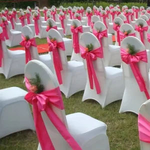 Promotional Hotel and Wedding Chair Sash Satin Sash