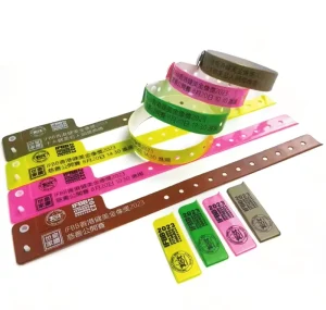 Promotional Plastic Bracelets PVC Arm Band for Festival ID Vinyl Wristbands for Events