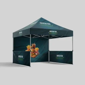 Promotional Pop up Tent Custom Printed Steel Outdoor Trade Fair Canopy for Marketing and Advertising