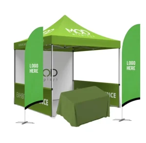 Promotional Portable Custom Nano Tarpaulin Canopy Tent 10×10 FT Personalized Pop up Vendor Tent Custom Business Tent