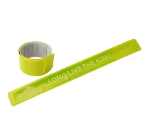 Promotional Prismatic Reflective PVC Sheeting Silver Armband Wristband Snap Band