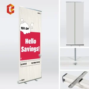 Promotional Retractable Banner Stand Full Package With Printing Free Design For Advertising 7 Days Ship Retractable Banner