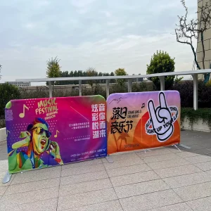 Promotional Street Event Pennant Mesh Banner Barricade Fence Cover Breeze Advertising Eco-Friendly Durable Double Banner