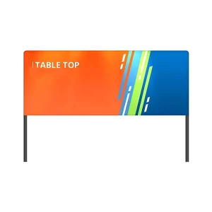 Promotional Sublimation Banner Printing Custom Logo Display Exhibition Sports Tabletop Banner Display