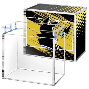 Protector Case Acrylic Clear Magnetic Display Case Easy Top Loading Design for Elite Trainer Box Storage and Collection Display