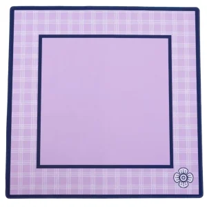 Purple Square Mahjong Mat Non Slip Water Resistant Eco Friendly Durable Foldable Portable Microfiber Natural Rubber for 4
