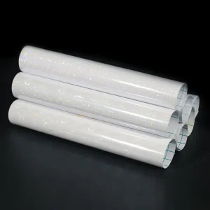Pvc Self Adhesive Transparent Holographic Lamination Film A4 Size Cold Lamination Film Star Overlay Vinyl Sheet for Diy