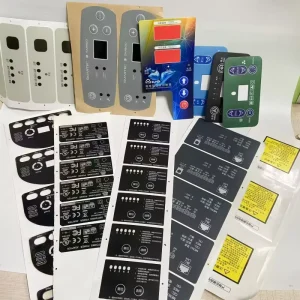 Qiantak OEM Logo Packaging Labels Self adhesive Plastic Sticker Sheets UV Resistant Waterproof Stickers Silver Label Cutting