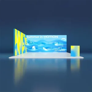 Quick Install Portable Trade Show Display Light Box LED Booth Exhibition Stall Light Box