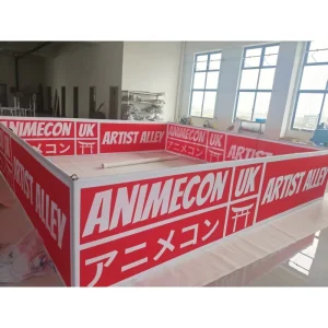 Quick Install Rectangular Hanging Banner Folding Aluminum Fabric Ceiling Banner for Exhibition