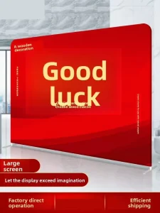 Quick Roll Aluminum Alloy Foldable Banner Pull Up Display Stand Backdrop for Events Exhibition Annual Meeting Check-In Wall