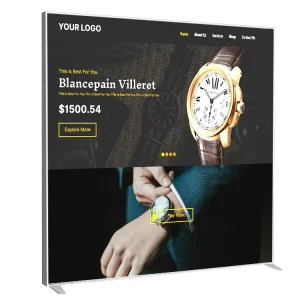 Quick Setup Aluminum Frame Portable Washable Fabric Lightbox LED Advertising Light Box Stand for Modular Trade Show Booth