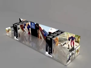 Quick Setup Portable SEG Lightbox Stand Tool Free Aluminum LED Fabric Light Box for Event Retail Shop Advertising