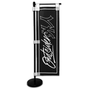 RC Car Track Display Figure Case Table Flag JDM Small Size 10x30cm Campaign Mini Nobori Flag With Stand